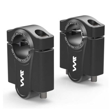 KIT REHAUSSE GUIDON ALUMINIUM NOIR (+50MM) VOIGT pour 450 MT VOIGT