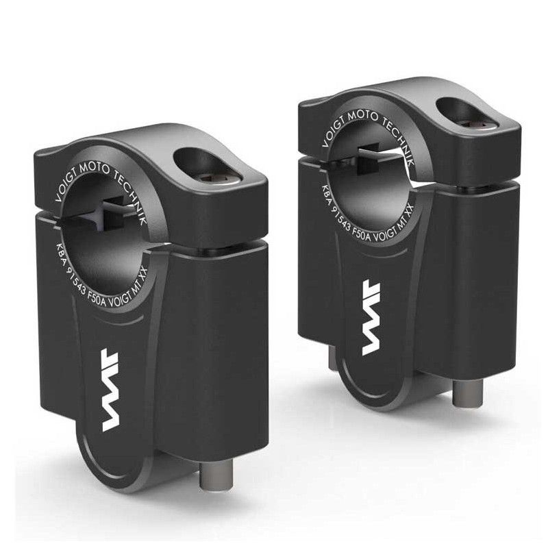 KIT REHAUSSE GUIDON ALUMINIUM NOIR (+50MM) VOIGT pour 450 MT VOIGT