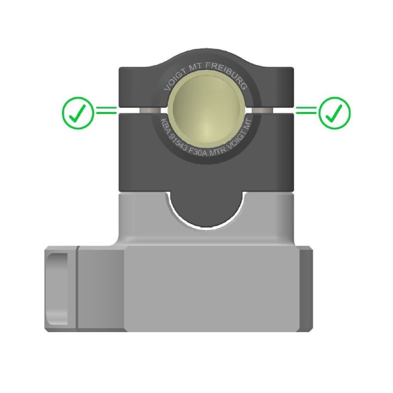 KIT REHAUSSE GUIDON ALUMINIUM NOIR (+30MM) VOIGT pour 450 MT VOIGT