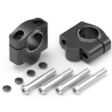 KIT REHAUSSE GUIDON ALUMINIUM NOIR (+30MM) VOIGT pour 450 MT VOIGT