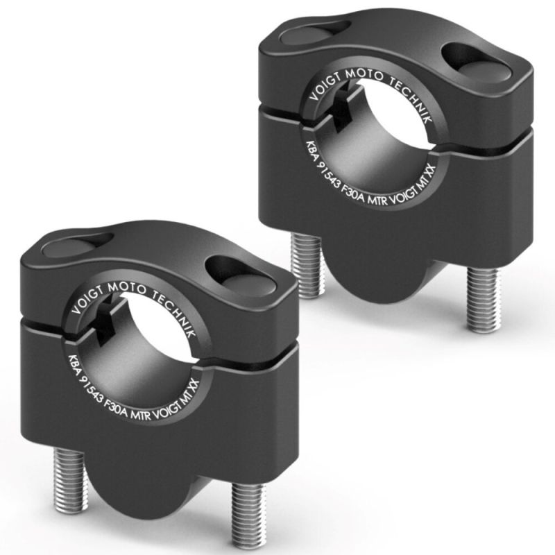 KIT REHAUSSE GUIDON ALUMINIUM NOIR (+30MM) VOIGT pour 450 MT VOIGT