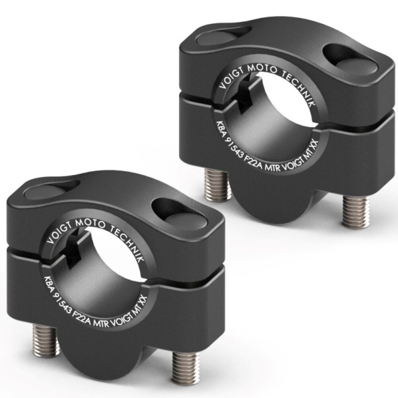 KIT REHAUSSE GUIDON ALUMINIUM NOIR (+22MM) VOIGT pour 450 MT VOIGT