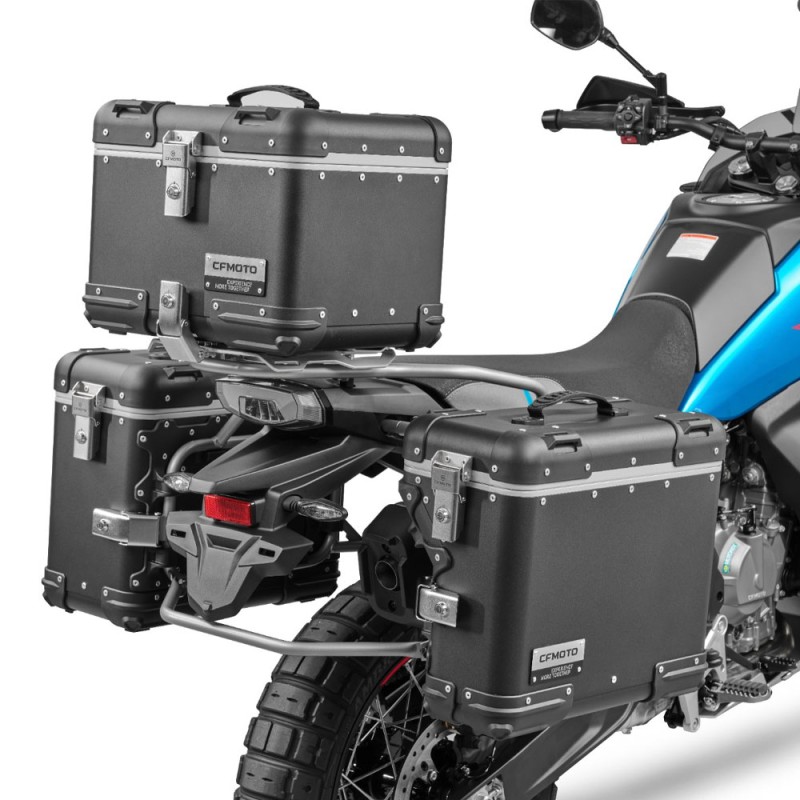Kit bagagerie aluminium noir CFMOTO 700MT / 800MT - 6WWV-808000-5002-10