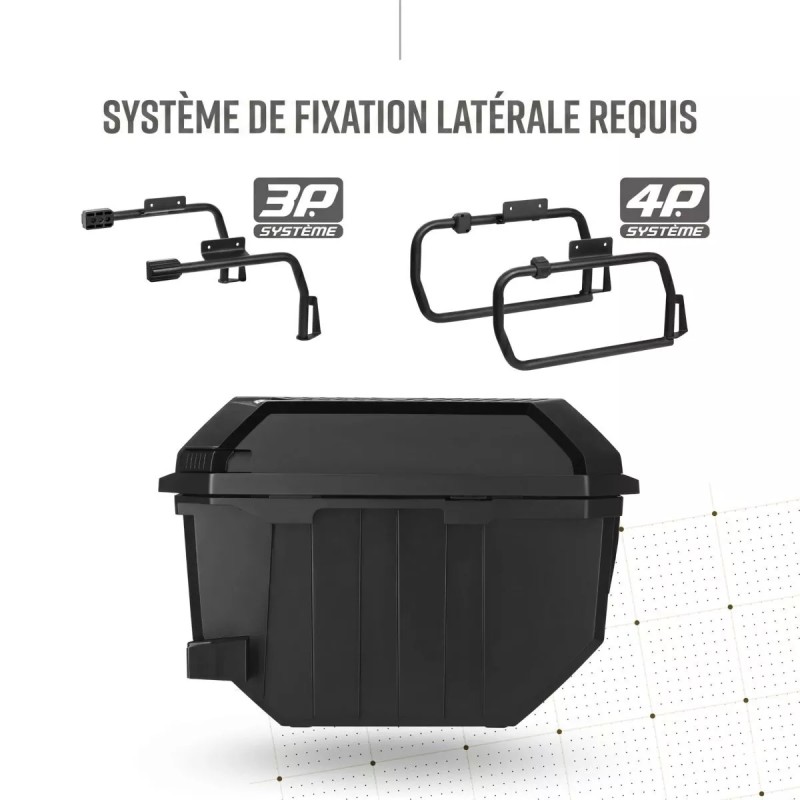 Valises SHAD "TERRA TR27" Noires (2x27L) pour motos CF MOTO SHAD