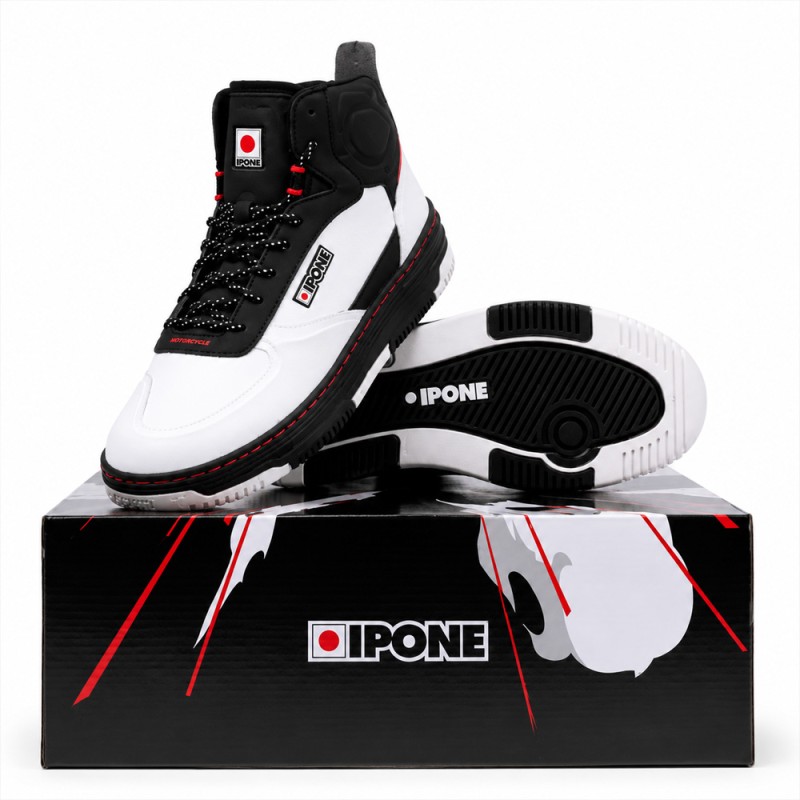Chaussures Moto IPONE KT01-S Blanches Homologuées - 850675