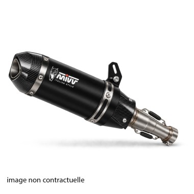 Silencieux MIVV AK-1 Inox Noir CFMOTO 450 NK (24-26) Homologué CE - 1129286001