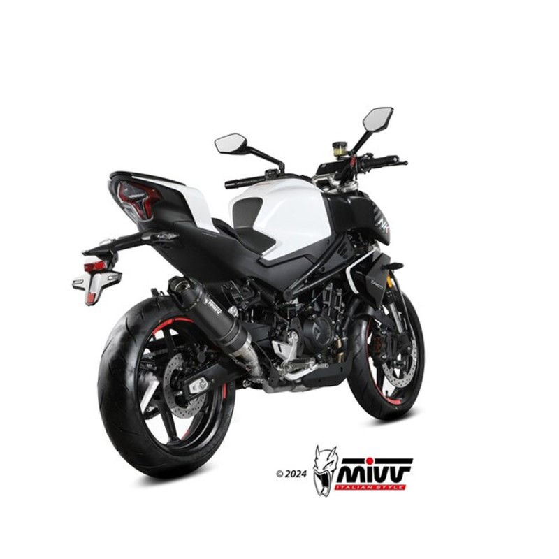 Silencieux MIVV AK-1 Inox Noir CFMOTO 450 NK (24-26) Homologué CE - 1129286001