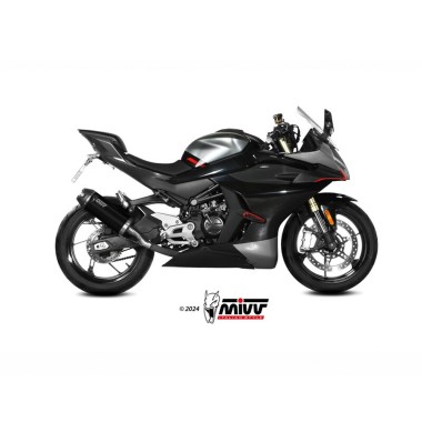 Silencieux MIVV AK-1 Acier/Inox Noir CFMOTO 450 SR (23-26) +6,5 CV - 1148609001