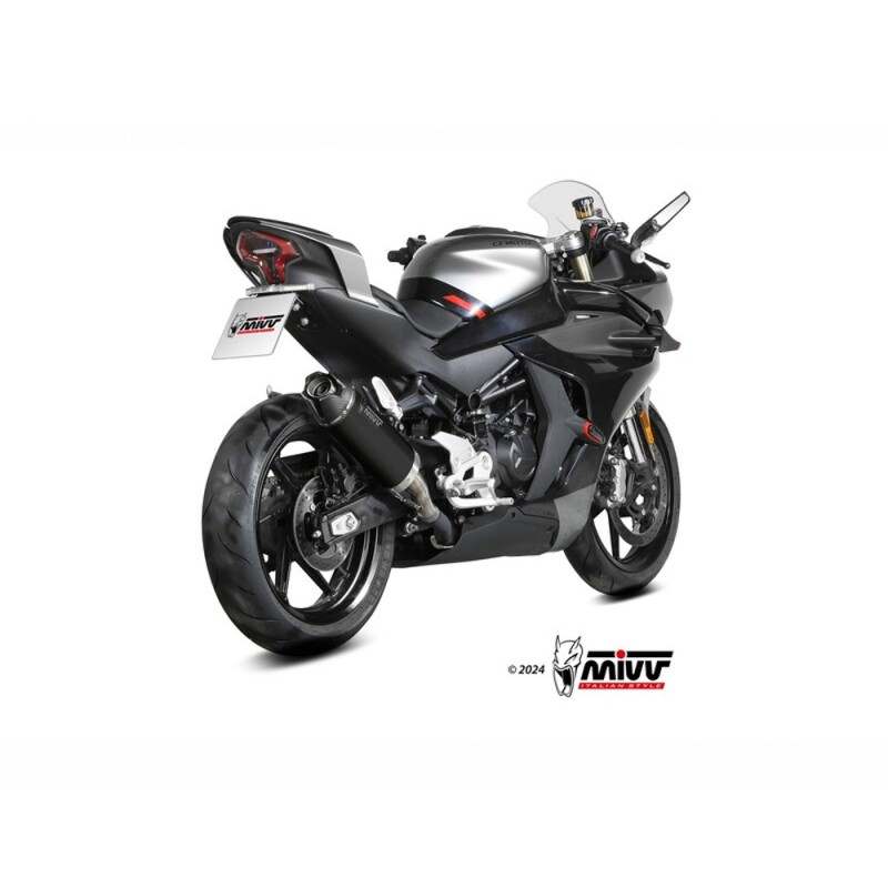 Silencieux MIVV AK-1 Acier/Inox Noir CFMOTO 450 SR (23-26) +6,5 CV - 1148609001