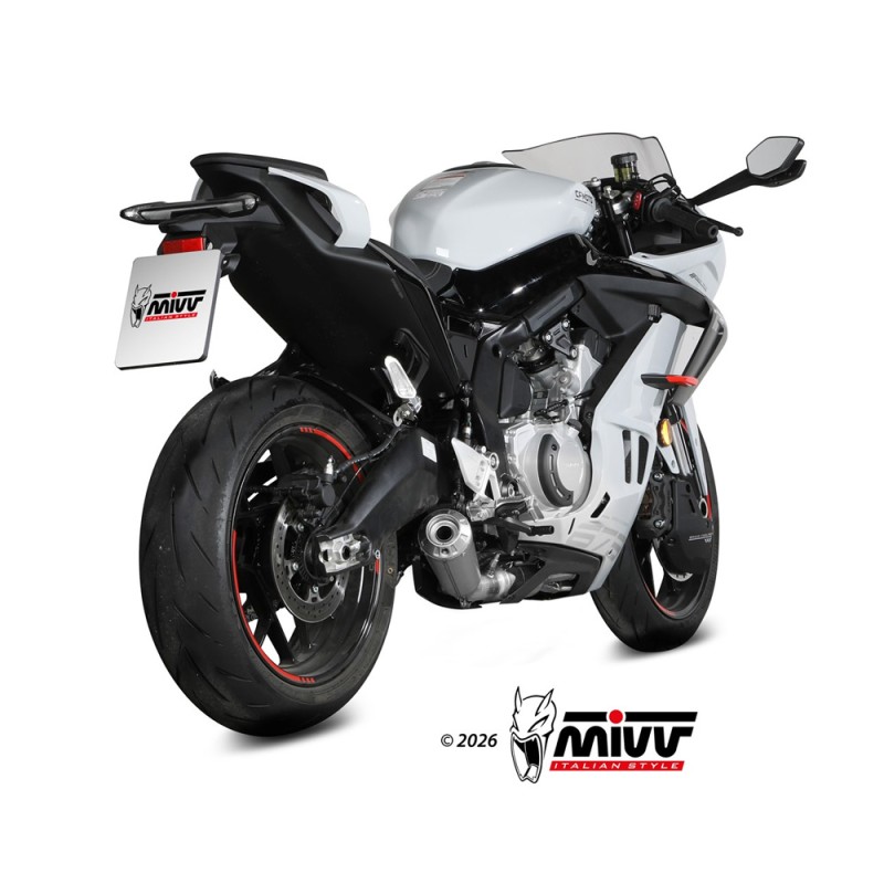 Ligne Complète MIVV X-M1 Titane CFMOTO 675 SR-R (25-26) Homologuée E5+