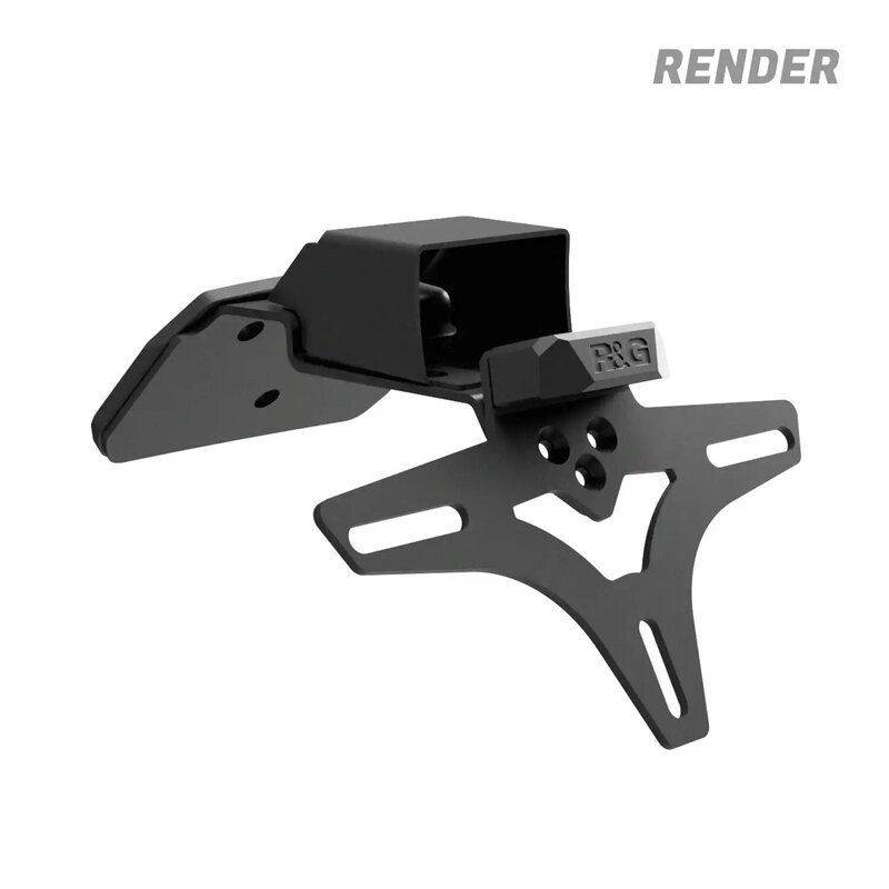 SUPPORT DE PLAQUE D'IMMATRICULATION COURT R&G RACING pour 675 SR / NK