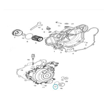 SH-JC11356-03300 - Joint De Bouchon De Vidange 125 NK