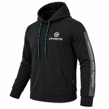Sweat à Capuche Noir CFMOTO – Hoodie Officiel AG 401
