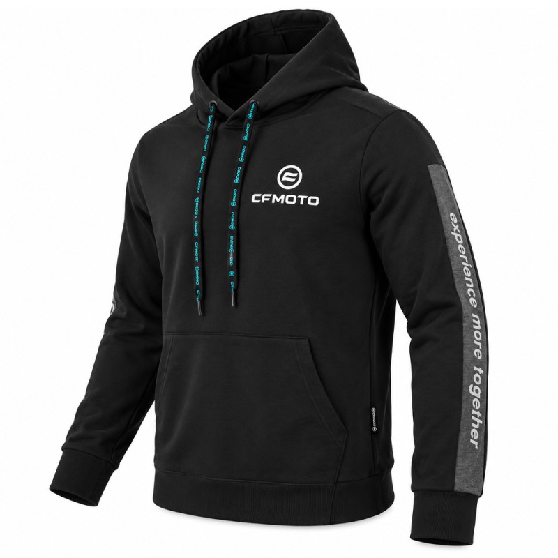 Sweat à Capuche Noir CFMOTO – Hoodie Officiel AG 401