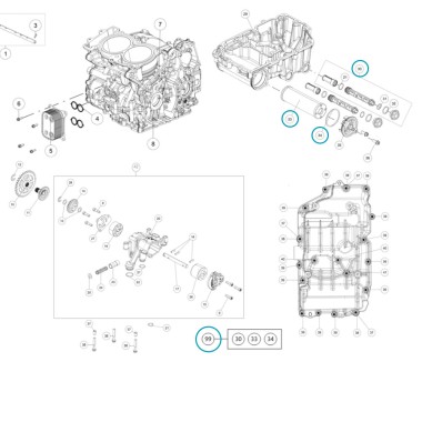 Kit Filtre à Huile CFMOTO 1000 MT – Entretien Moteur - C64038015044
