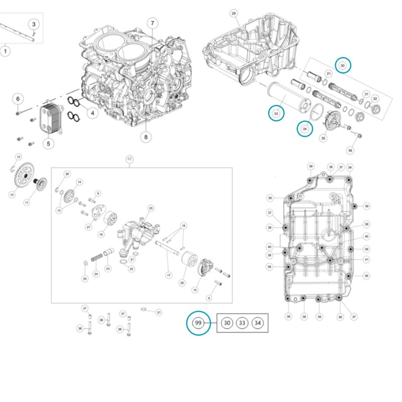 Kit Filtre à Huile CFMOTO 1000 MT – Entretien Moteur - C64038015044