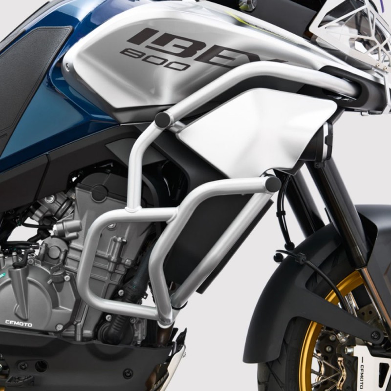 Crash bars supplémentaires blanc/argent CFMOTO 800MT - 6WWV-801000-5000