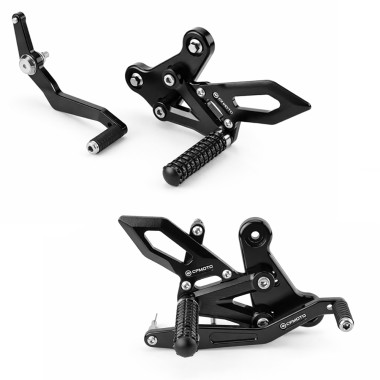 Kit commandes reculées aluminium CFMOTO 675 SR – Rearset complet réglable