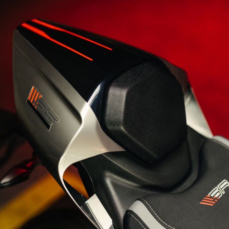 Capot de selle passager racing blanc CFMOTO 450SR - 6AQV-801200-1000