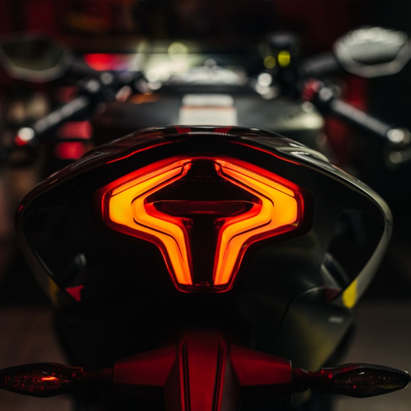 Capot de selle passager racing blanc CFMOTO 450SR - 6AQV-801200-1000