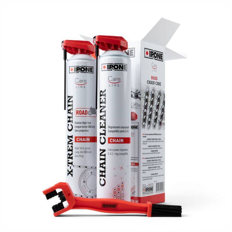 KIT ENTRETIEN DE CHAINE "ROAD" IPONE (750ml) pour CF-MOTO-800736