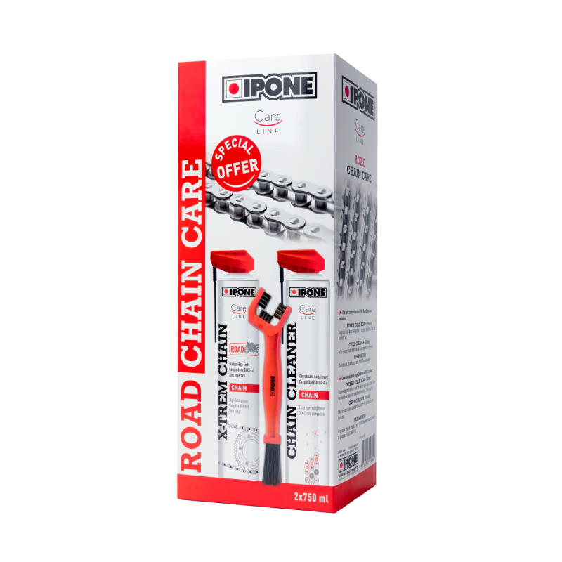 KIT ENTRETIEN DE CHAINE "ROAD" IPONE (750ml) pour CF-MOTO-800736