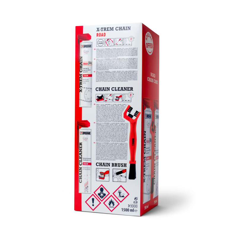 KIT ENTRETIEN DE CHAINE "ROAD" IPONE (750ml) pour CF-MOTO-800736