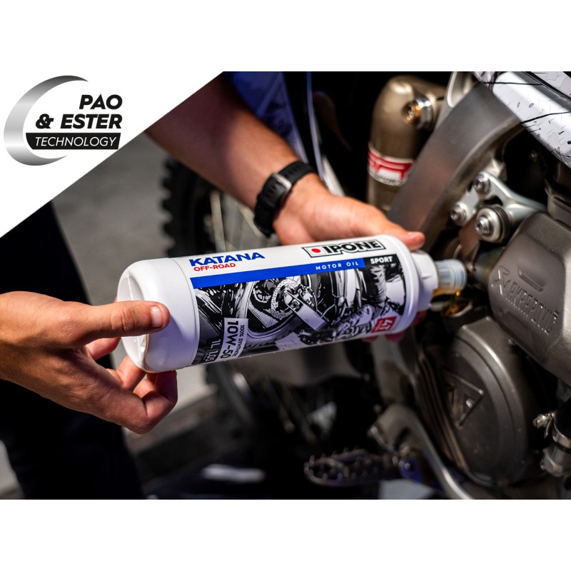 Huile moteur 4T 10W-50 KATANA IPONE (1L) pour motos CF-MOTO-801027