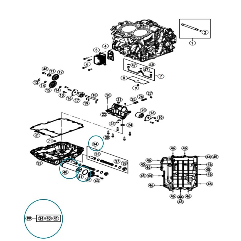 Kit filtre à huile CFMOTO 800NK - C00050000068