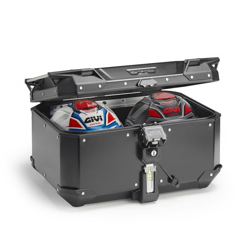 Topcase GIVI "TREKKER OUTBACK EVO SMART" Alu Noir (58L) pour CF MOTO 450 / 700 / 800 / 1000 MT GIVI