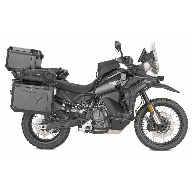 Topcase GIVI "TREKKER OUTBACK EVO SMART" Alu Noir (42L) pour CF MOTO 450 / 700 / 800 / 1000 MT GIVI