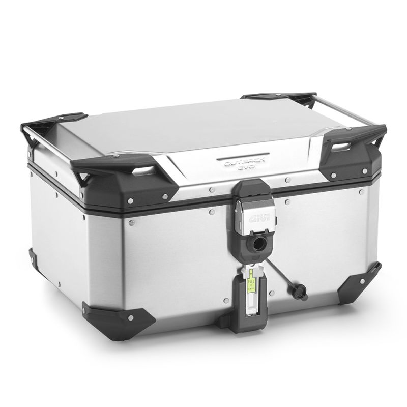 Topcase GIVI "TREKKER OUTBACK EVO SMART" Alu Gris (58L) pour CF MOTO 450 / 700 / 800 / 1000 MT GIVI