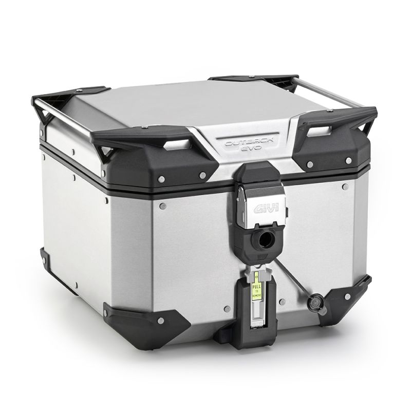 Topcase GIVI "TREKKER OUTBACK EVO SMART" Alu Gris (42L) pour CF MOTO 450 / 700 / 800 / 1000 MT GIVI