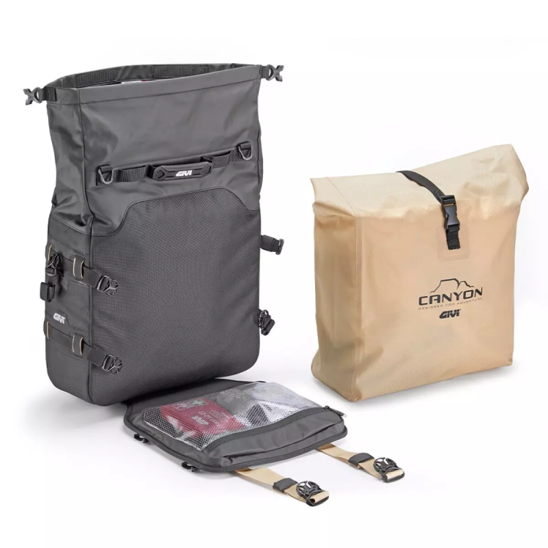 Valises latérales imperméables GIVI Canyon Monokey (2 x 25L) pour CF MOTO 450 MT GIVI