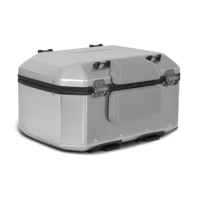 Topcase SHAD "TERRA TR 55" Aluminium Gris (55L) pour Trails CF MOTO 450 / 700 / 800 / 1000 MT SHAD