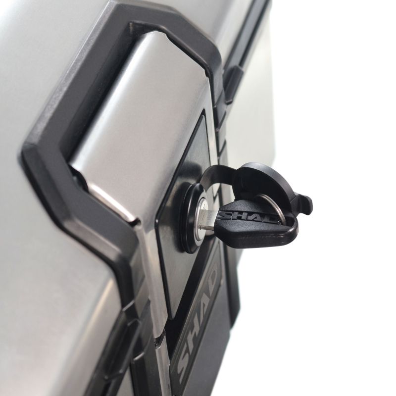 Topcase SHAD "TERRA TR 55" Aluminium Gris (55L) pour Trails CF MOTO 450 / 700 / 800 / 1000 MT SHAD