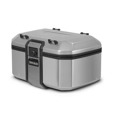 Topcase SHAD "TERRA TR 55" Aluminium Gris (55L) pour Trails CF MOTO 450 / 700 / 800 / 1000 MT SHAD
