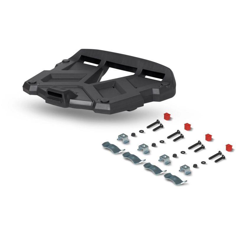 Platine SHAD Plastique Noir + Kit Visserie pour Topcase TERRA de CF MOTO 450 / 700 / 800 / 1000 MT SHAD