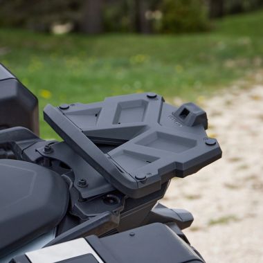 Platine SHAD Plastique Noir + Kit Visserie pour Topcase TERRA de CF MOTO 450 / 700 / 800 / 1000 MT SHAD