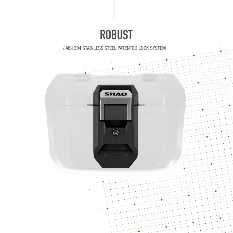 Topcase SHAD "TERRA TR 41" Noir (41L) pour Trails CF MOTO 450 / 700 / 800 / 1000 MT SHAD