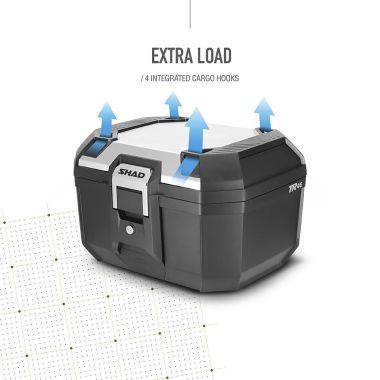 Topcase SHAD "TERRA TR 41" Aluminium (41L) pour Trails CF MOTO 450 / 700 / 800 / 1000 MT SHAD