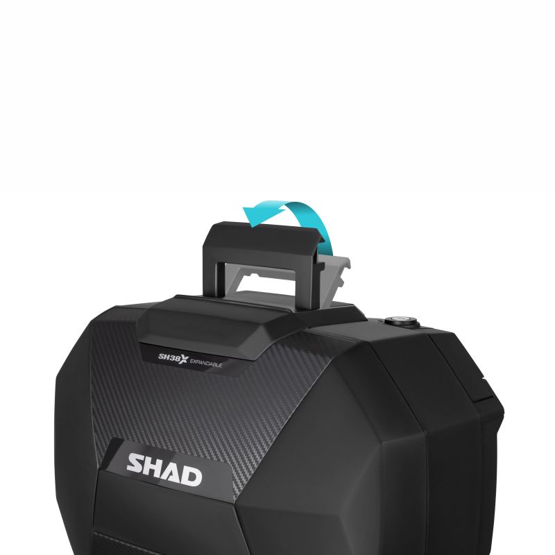 Valises Extensibles SHAD "SH38X" Carbone (23L/38L) pour motos CF MOTO  SHAD