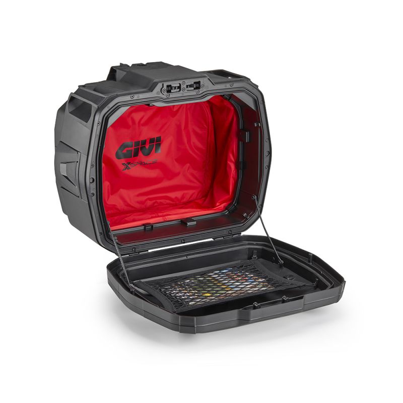 Top case / Valise Extensible GIVI " MONOKEY XSPACE" Noir (27/36L) pour CF MOTO 450 / 700 / 800 / 1000 MT GIVI
